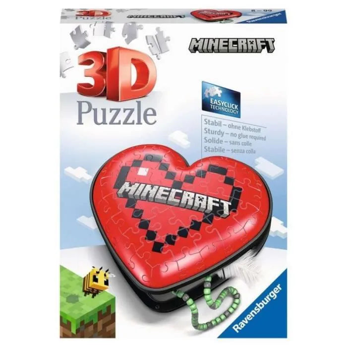3D Minecraft Heart 60pc