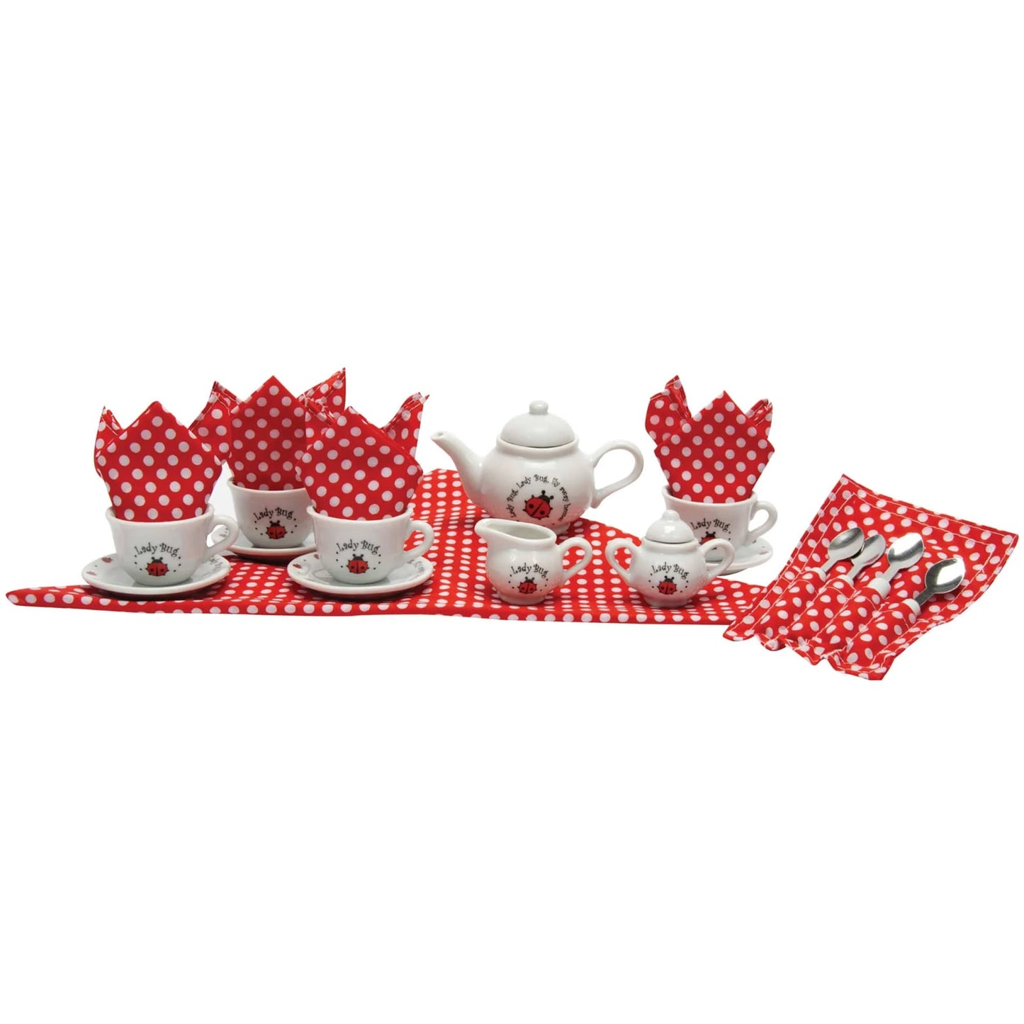 Lady Bug 23pc Porcelain Tea Set