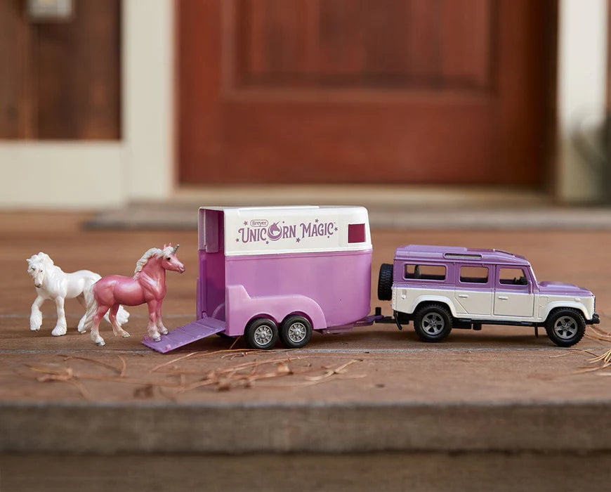 Unicorn Magic Land Rover and Tag-A-Long Trailer 1/32