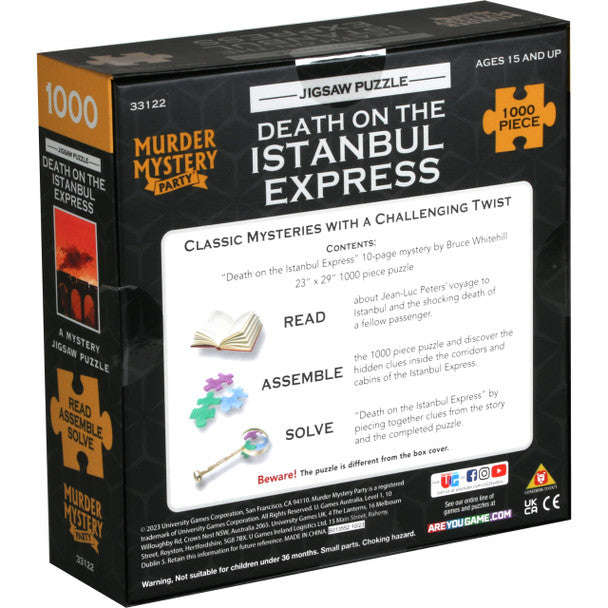 Death on the Istanbul Express Mystery Jigsaw Puzzle 1000pc