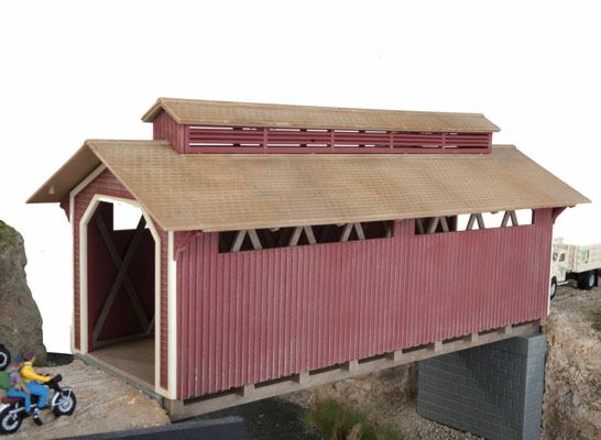 HO Willow Glen Covered Bridge Kit