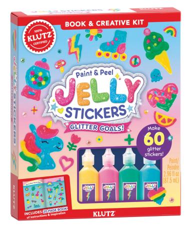 Klutz Paint & Peel Jelly Stickers Glitter Goals
