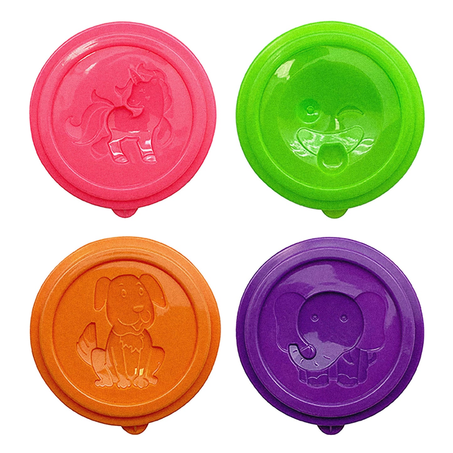 Little Creatives Neon Glitter Modelling Clay 4pc 50gm