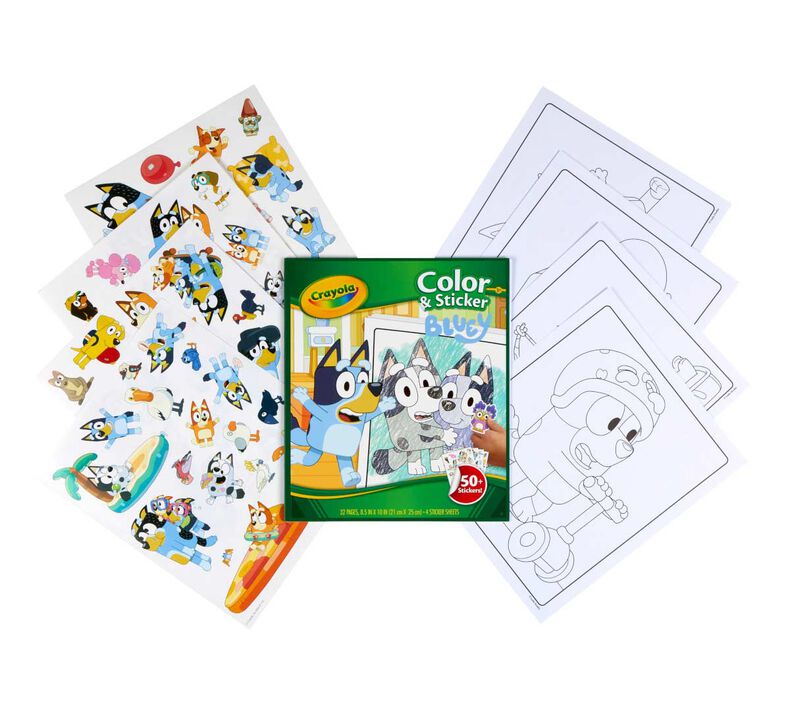 Bluey Colour & Sticker Book