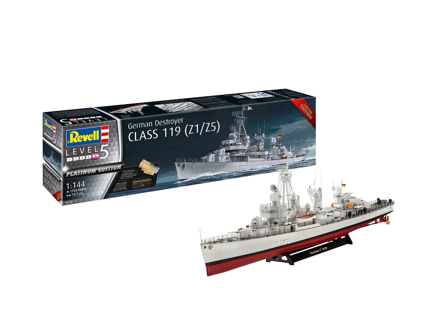 German Destroyer Class 119 (Z1/Z5) 1/144