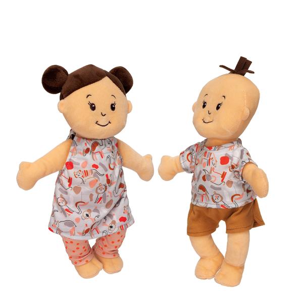 Wee Baby Stella Twins Peach