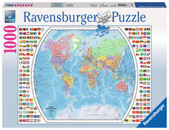 Political World Map 1000pc