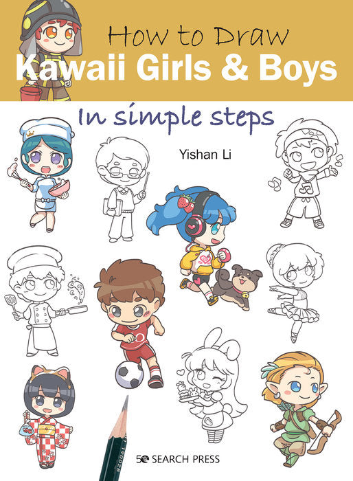 How to Draw Kawaii Girls & Boys in Simpl