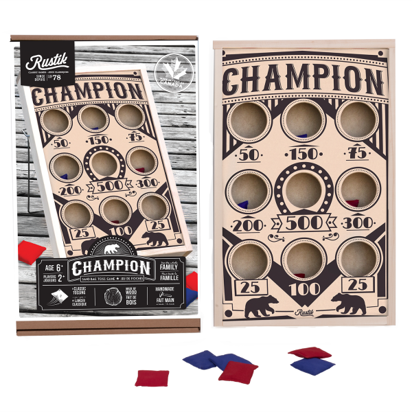 Wooden Champion Sand Bag Game Made in Canada