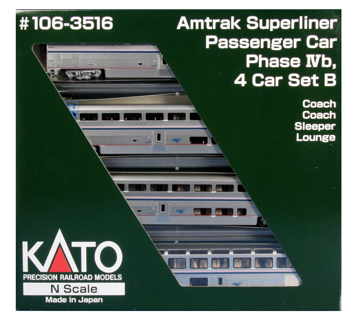 Amtrack Superliner 4 Car Set Hobby and Toy Central