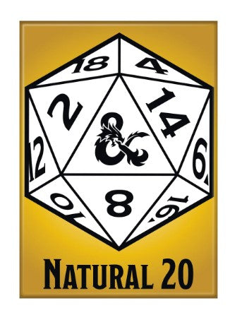 Dungeons & Dragons Natural 20 Magnet