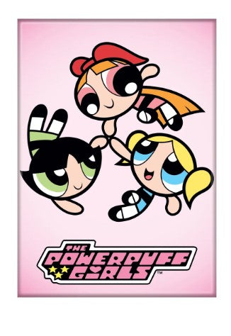 Powerpuff Girls Group in Circle Magnet