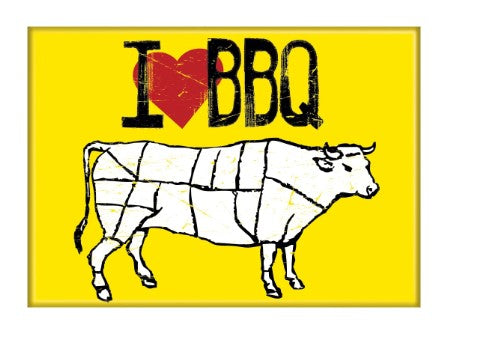 I Heart BBQ Magnet