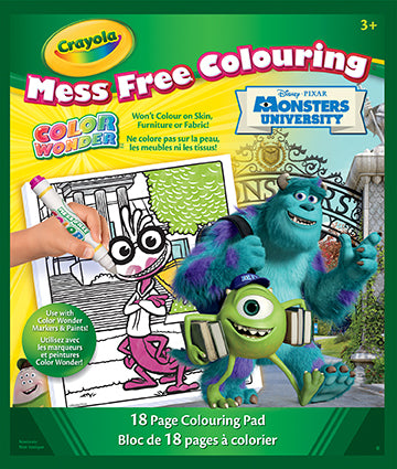 monsters inc coloring book Color Wonder Monsters University Colouri – Hobby and Toy Central