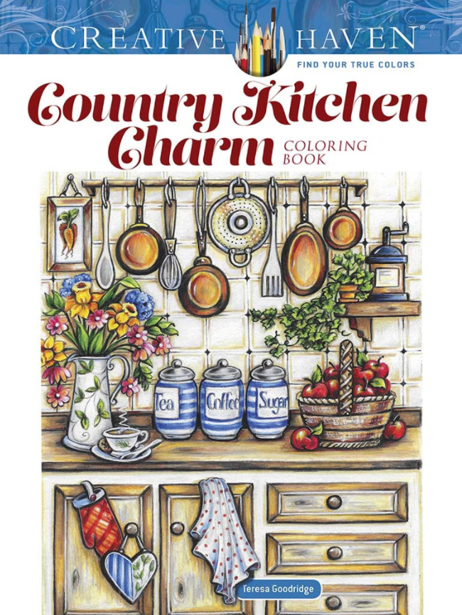 Country Kitchen Charm Coloring Book