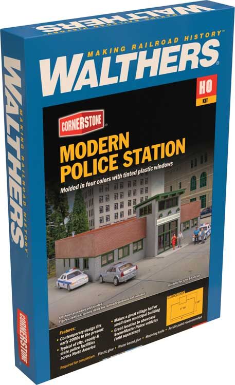 HO Modern Police Station Kit