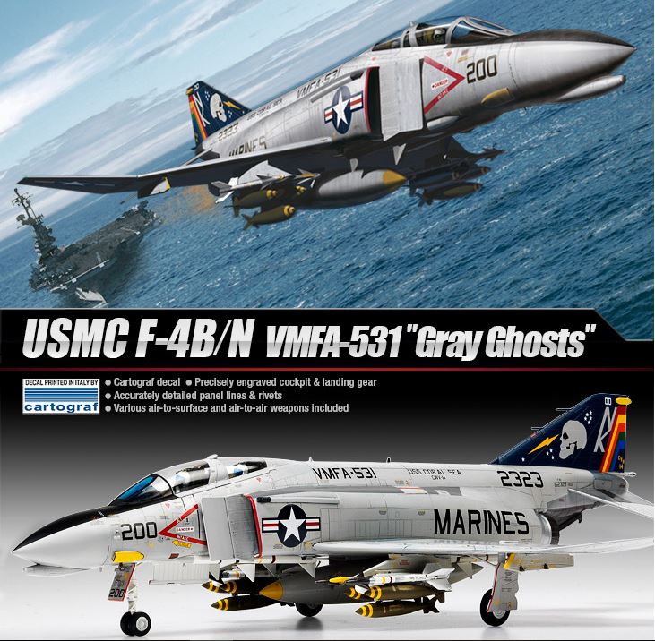 USMC- F-4B/N VMFA-531 "Gray Ghosts" 1/48