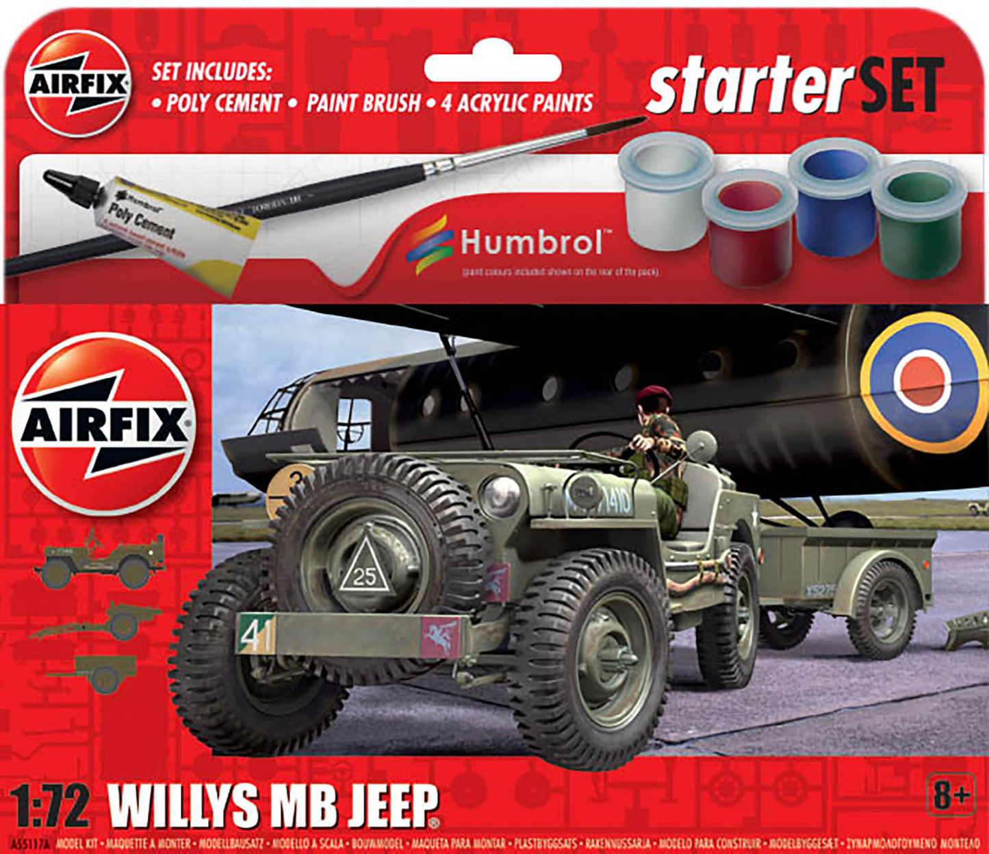 Willys MB Jeep 1/72 Starter Kit