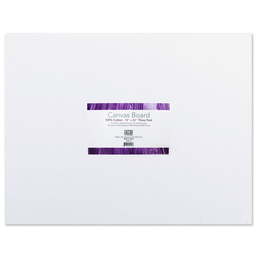 Canvas Board 18X24" 3 pack