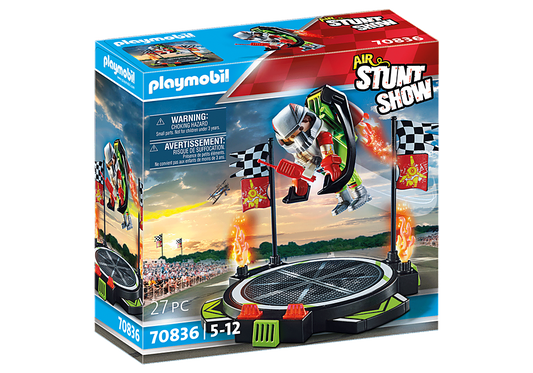 Air Stunt Show Stuntman with Jet Pack