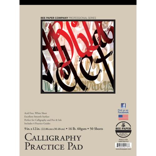 Calligraphy Practice Pad 9X12"