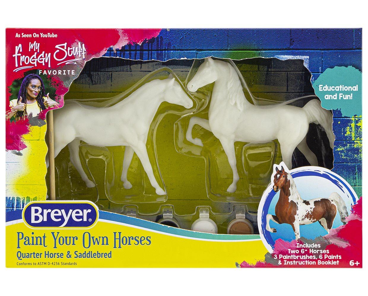 Paint Your Own Horses Quarter Horse/Sadd
