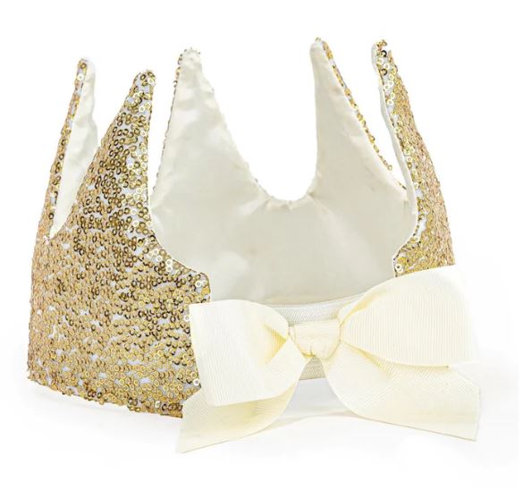 Precious Gold Sequin Crown