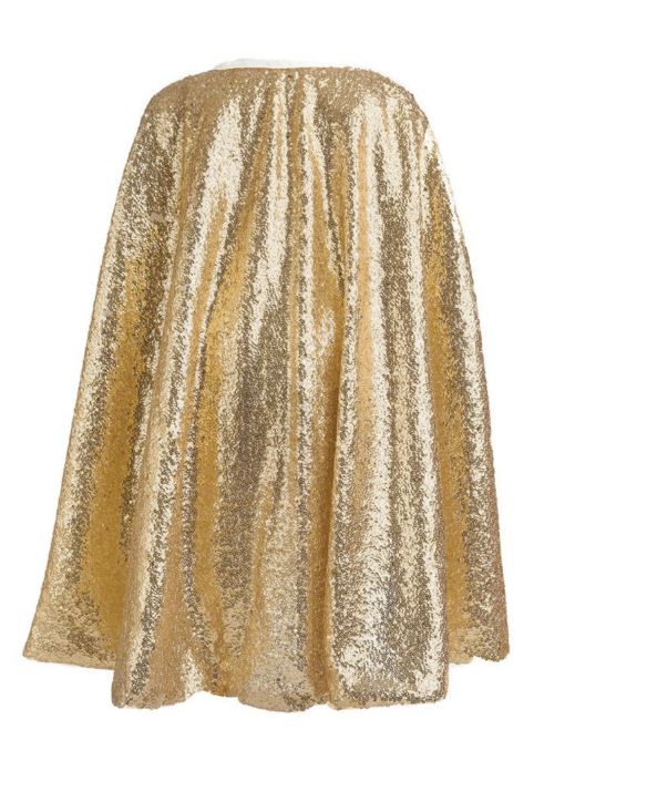 Gracious Gold Sequin Cape Size 5-6