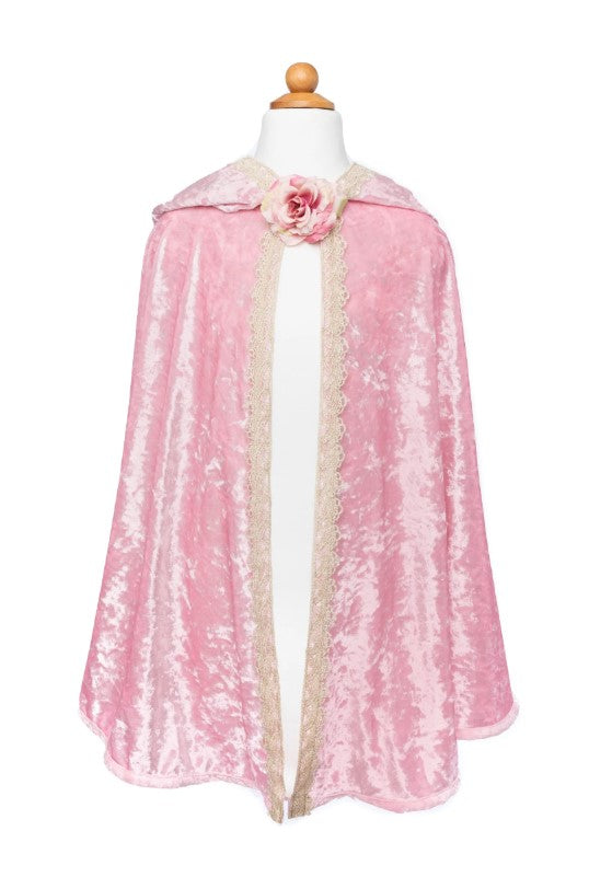 Deluxe Pink Rose Princess Cape Size 7-8