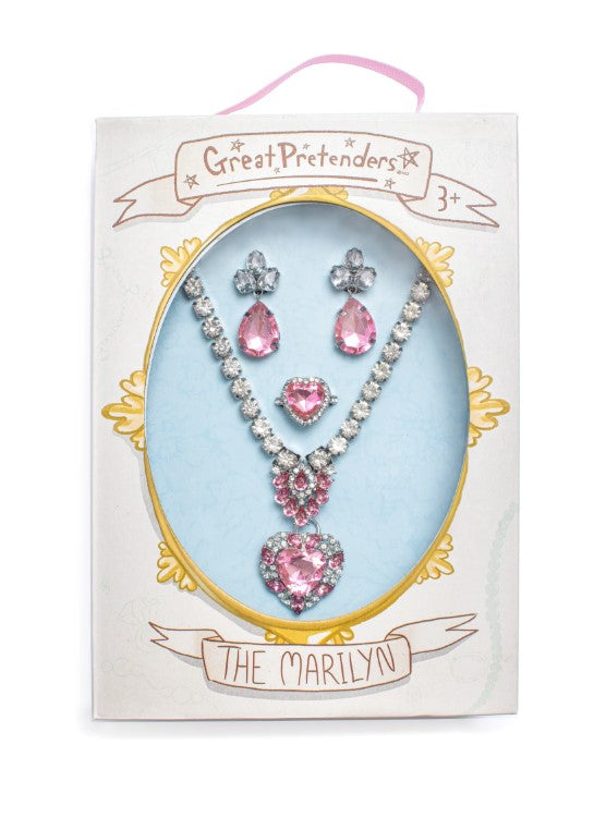 Marilyn Pink/Silver Jewelry Set