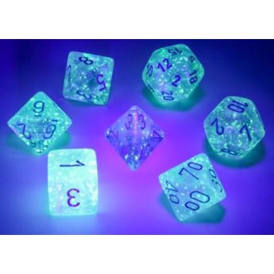 Chessex Borealis Icicle Luminary - Set De Dés Lumineux Pour Jeux De Rôle Et Jeux De Société