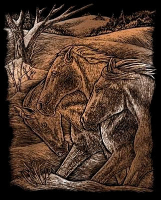 COPPER FOIL HORSE TRIO