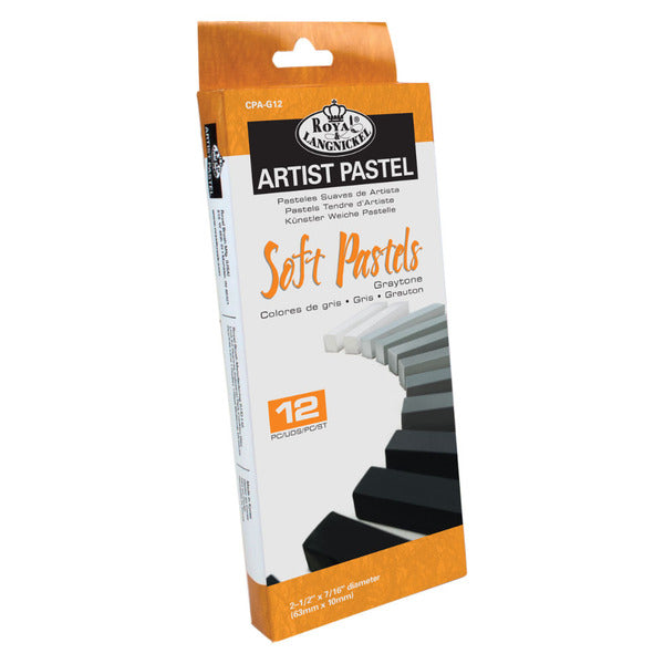 Soft Pastels White to Black 12pc