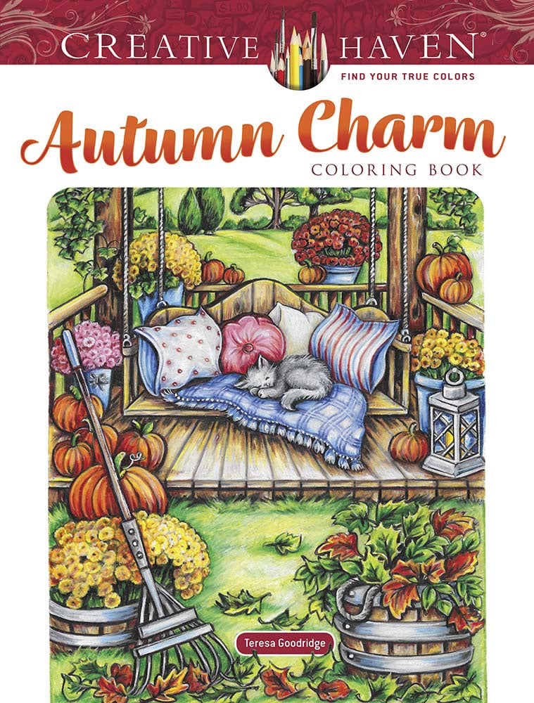 Autumn Charm Coloring Book