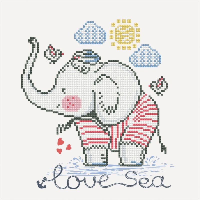Diamond Dotz Love Sea12.6X12.6"