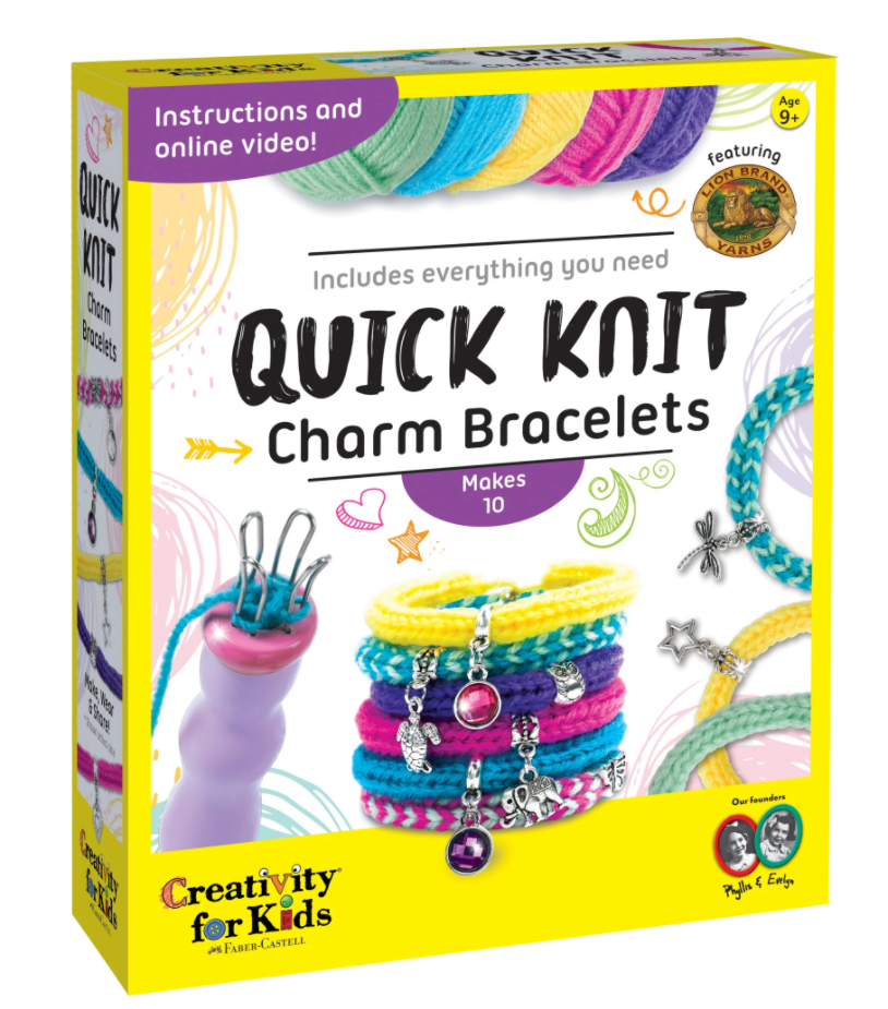 Quick Knit Charm Bracelets