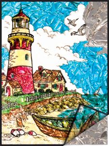 FOIL PAINTING LIGHTHOUSE