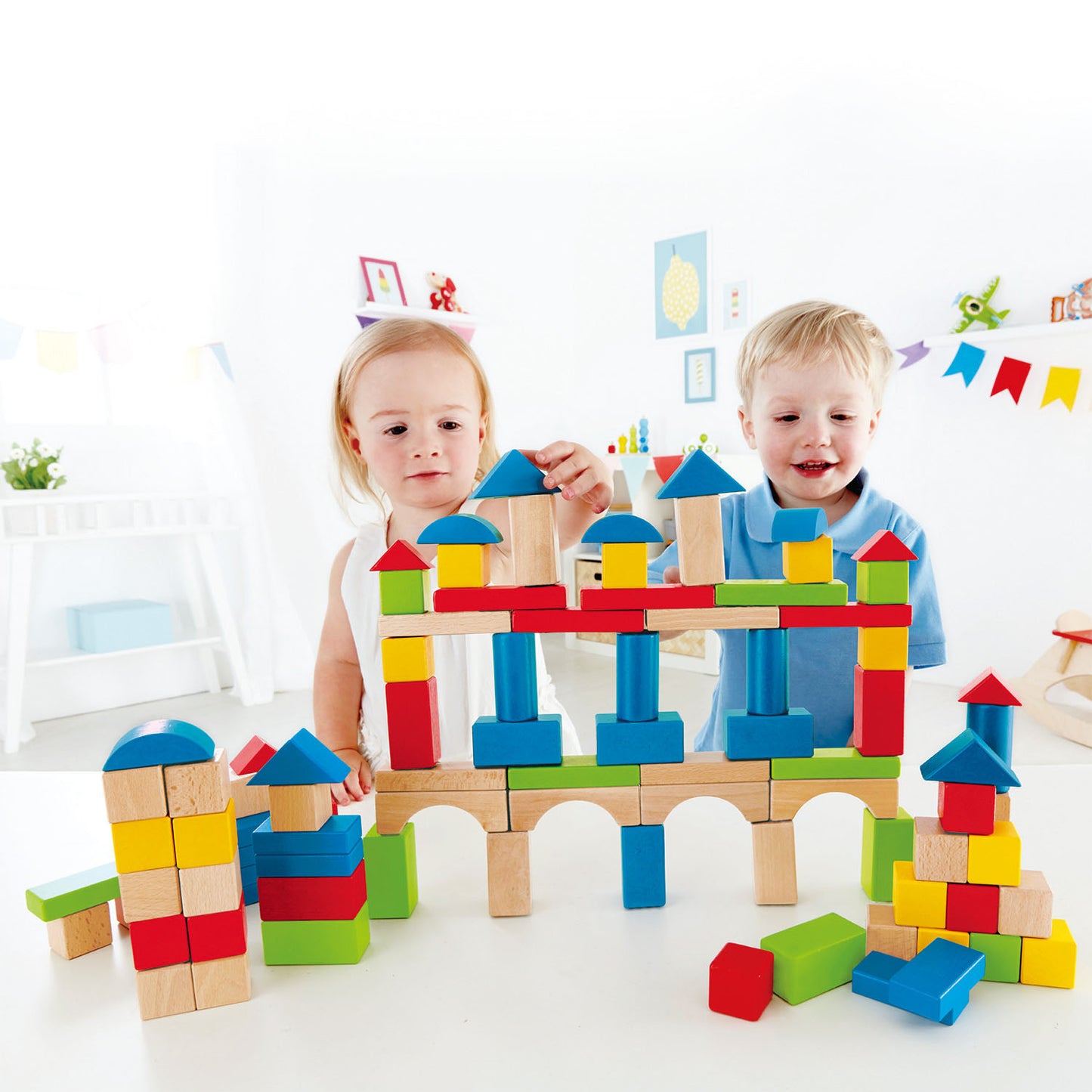 Build Up & Away Wooden Blocks