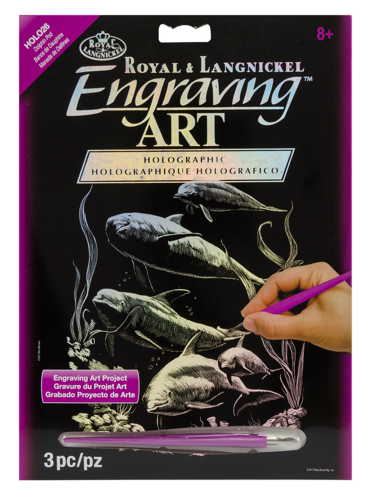 Holographic Foil Dolphin Pod