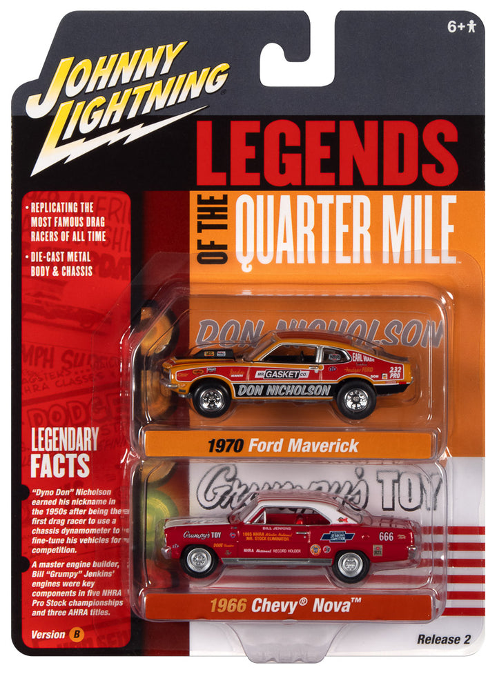 Ford Maverick 1970 & Chevy Nova 1966 1/64