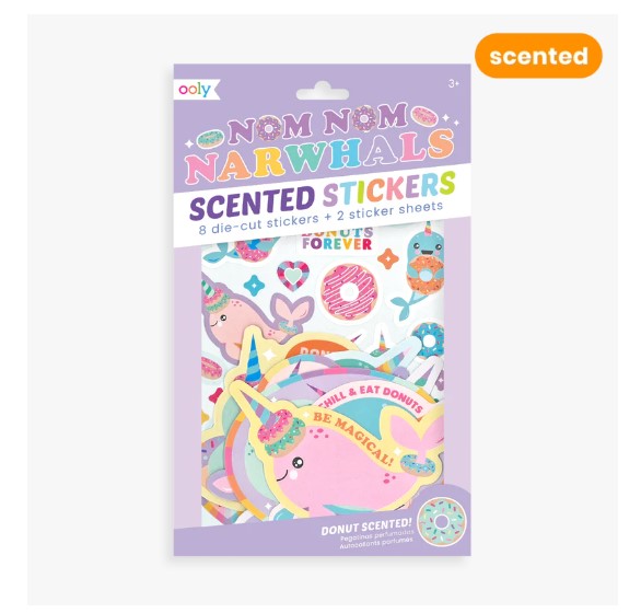 Scented Scratch Stickers Nom Nom Narwhal