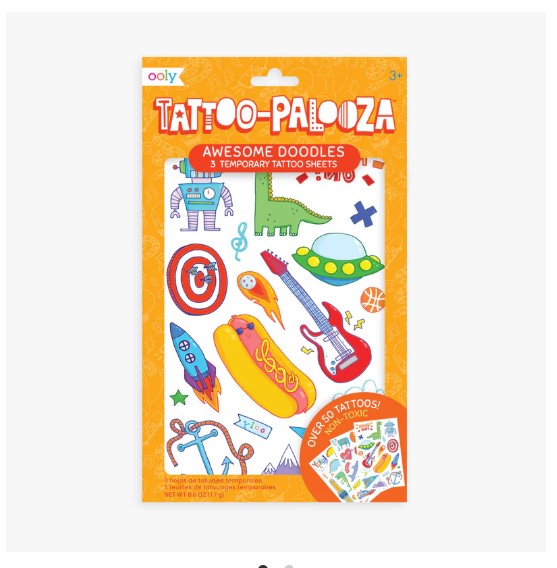 Tattoo Palooza Temporary Awesome Doodles
