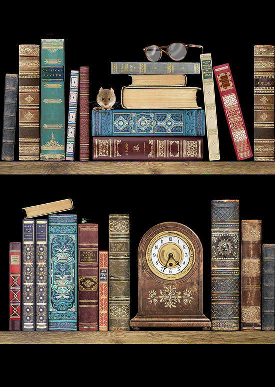 Bug Art Jewels Bookshelves Card