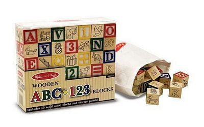 WOODEN ABC/123 BLOCKS