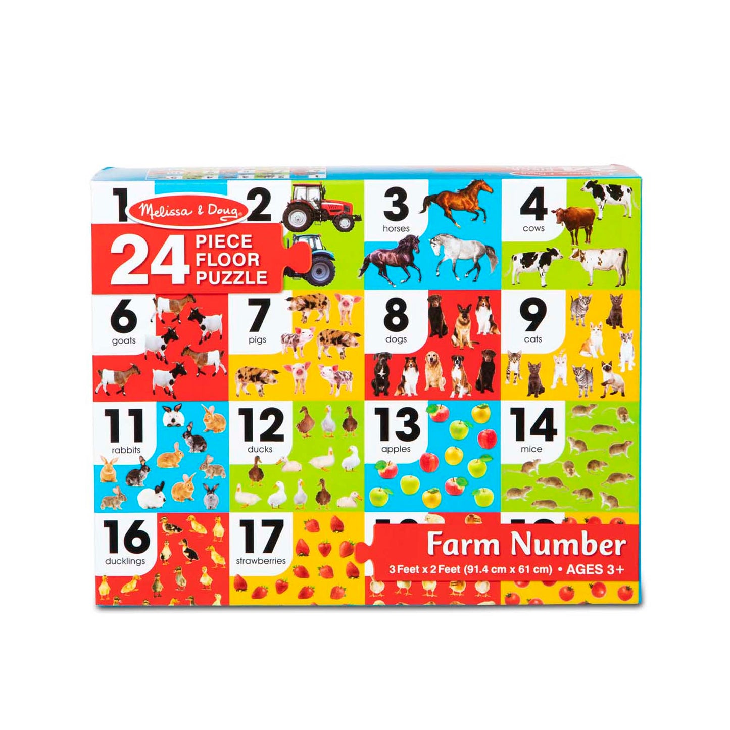 Farm Number Floor 24pc
