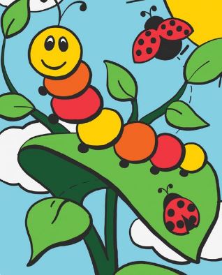 My First Paint by Number Caterpillar & L