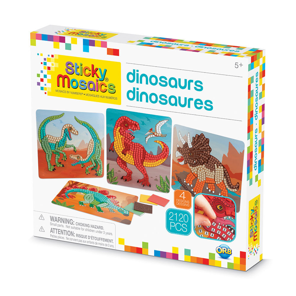 Sticky Mosaics Dinosaurs