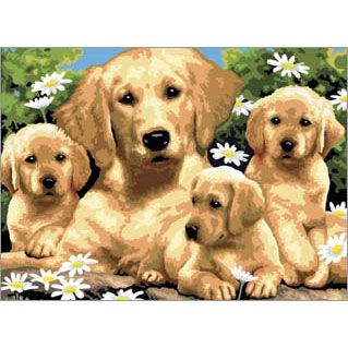 GOLDEN RETRIEVERS W/PUPPIES