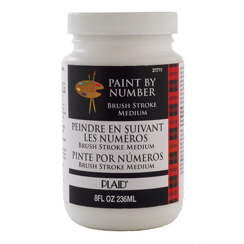 PAINT BY NUMBER BRUSH STROKE MEDIUM 8OZ.