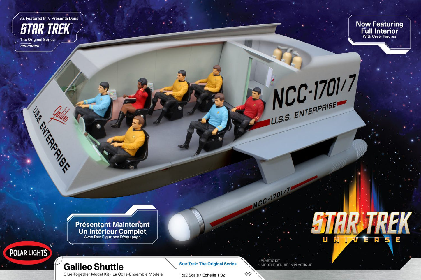 Star Trek Galileo Shuttle with Interior 1/32